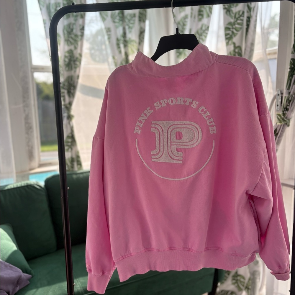 PINK Victoria's Secret Light Pink Zip-Up Hoodie